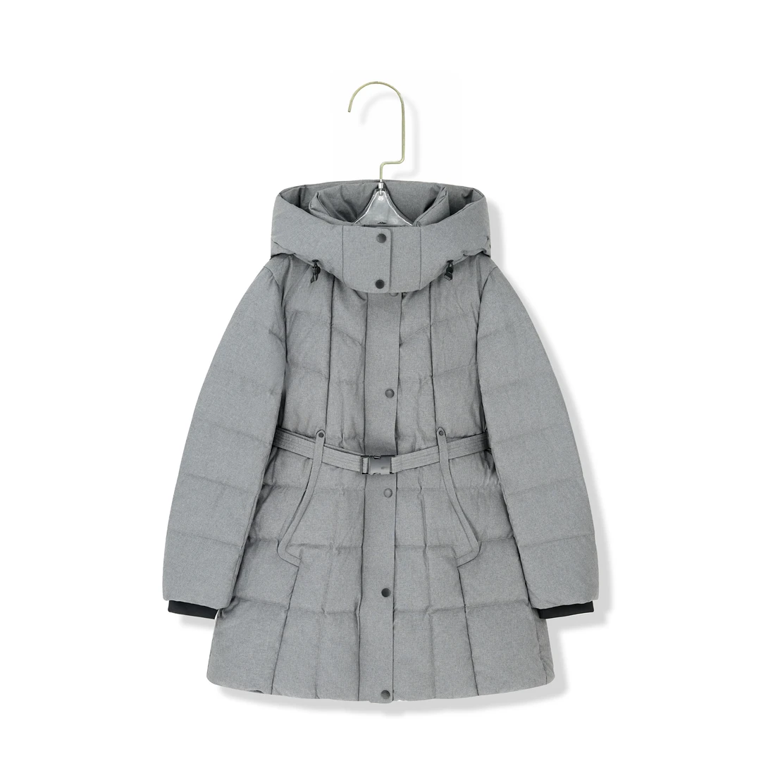 【COCO MARKIE】95鹅绒 丨立领连帽长袖中长款防寒保暖加厚女鹅绒服