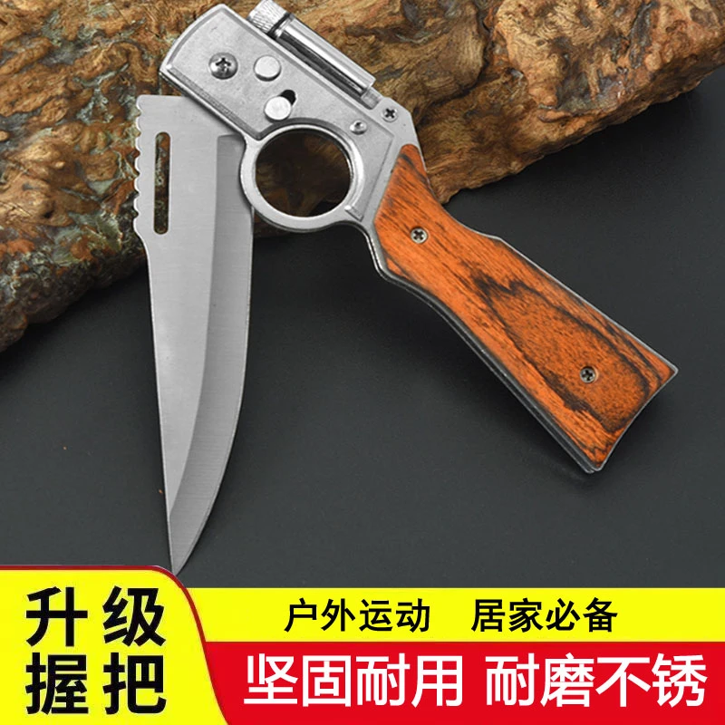 【男人必备】大号户外AK防身防滑露营折叠刀不锈钢水果刀荒野求生