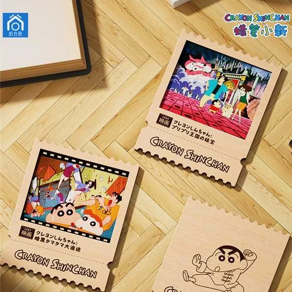 【蜡笔小新】木质票根冰箱贴系列 正品授权盲盒