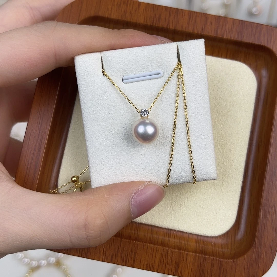 海水珍珠18K金镶嵌颈饰