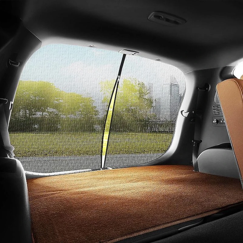 汽车后备箱尾门磁吸防蚊SUV装备遮阳通风纱窗防蚊磁吸车尾防蚊网