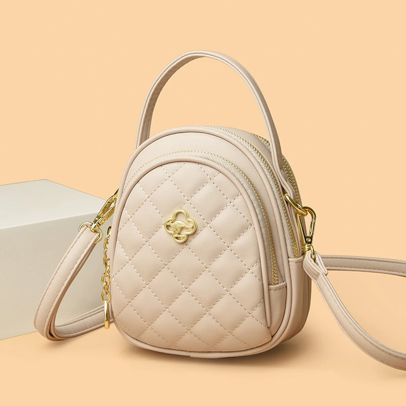 专柜正品皮包休闲手机包2025新款软皮斜挎包百搭单肩包女士小包包