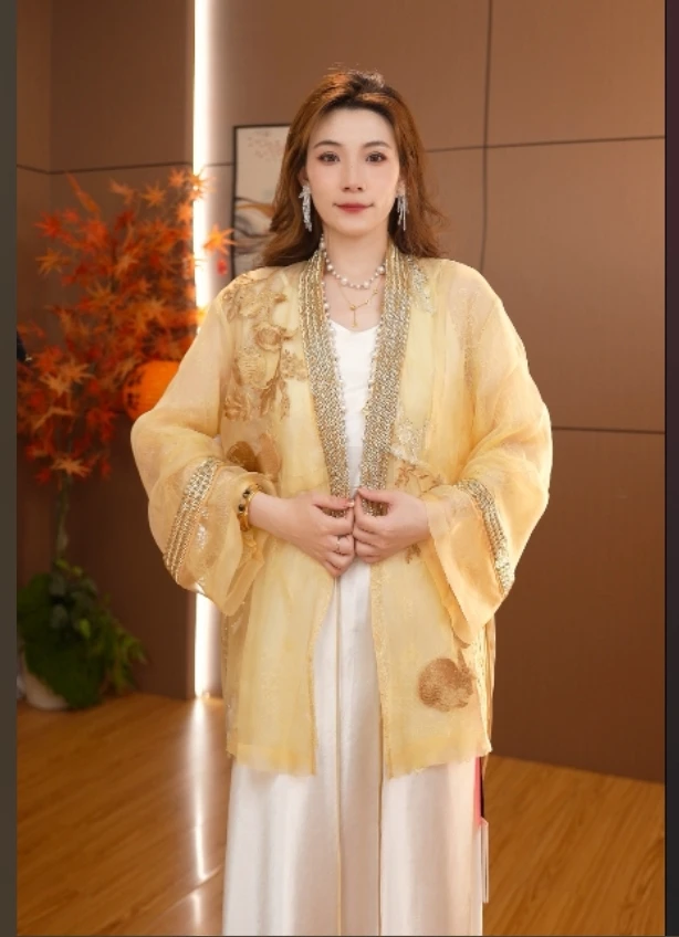 金玉良缘｜春夏新款轻奢外披新中式国风提花外套2025B1214-晚迎