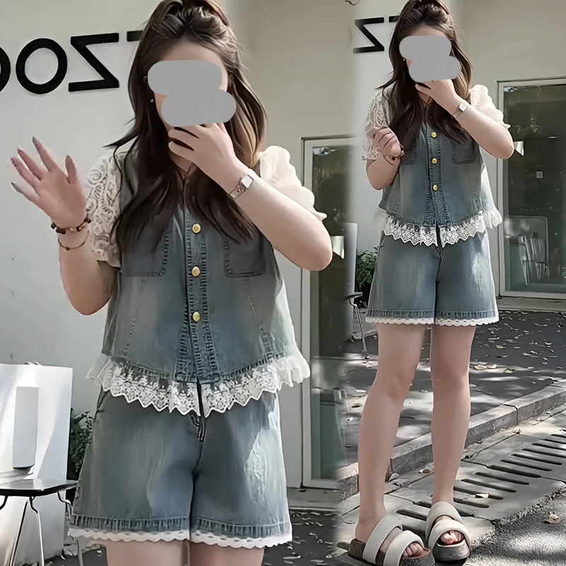 盐系洋气时髦套装显瘦女2025气质高级感夏季女款盐系小香风套装