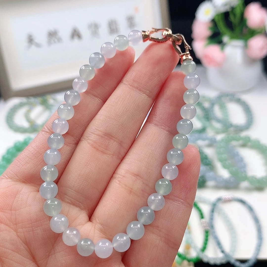 翡翠未镶嵌手链手链5.6mm