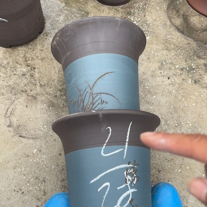 紫砂花盆紫砂的花