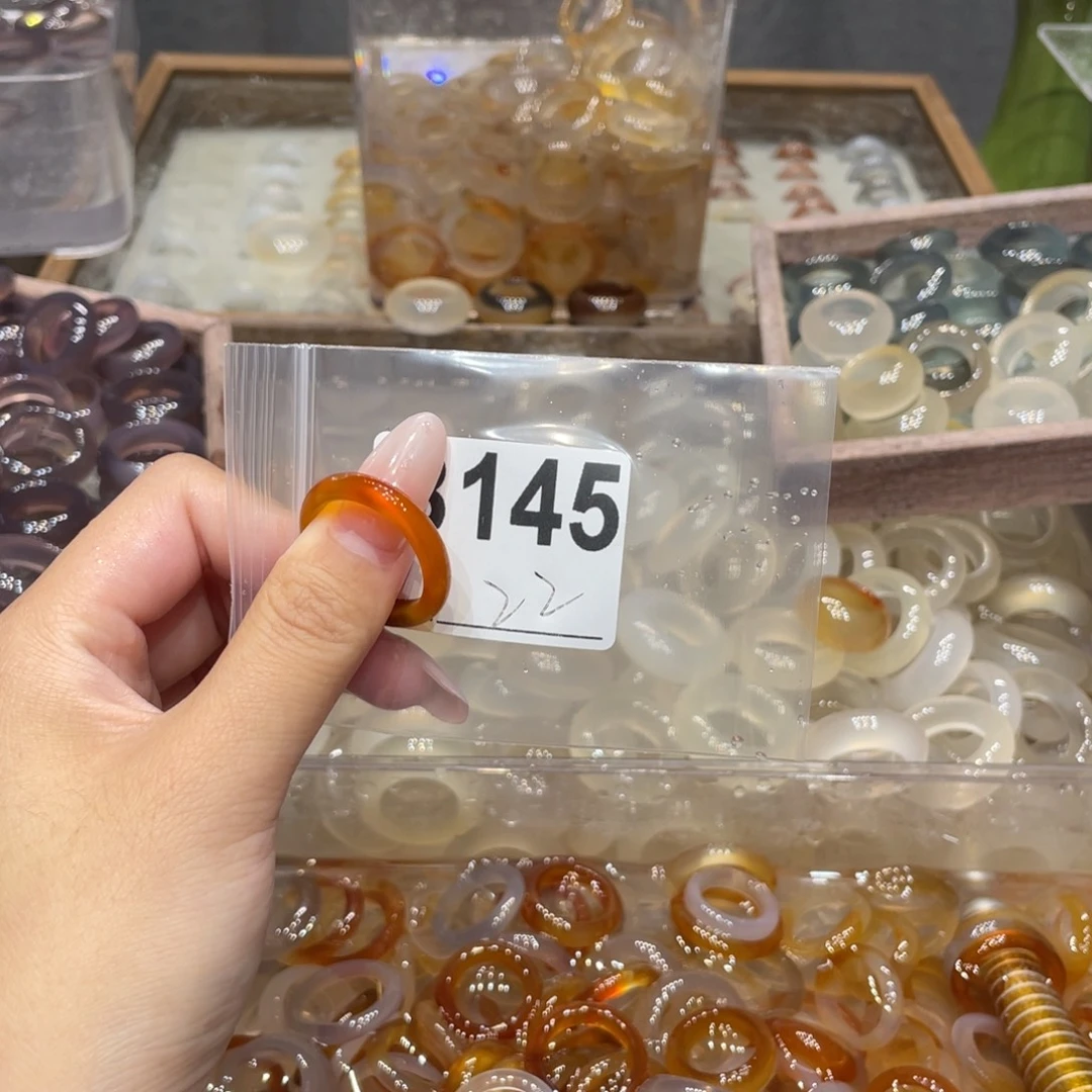 玛瑙/玉髓未镶嵌戒指145