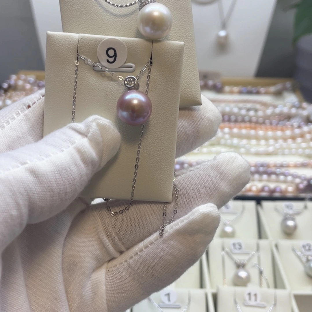 C***、颈饰银S925镶嵌淡水珍珠