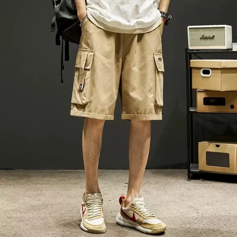 新君姐工装短裤男女夏季薄款大口袋运动冰丝短裤青少年速干五分裤