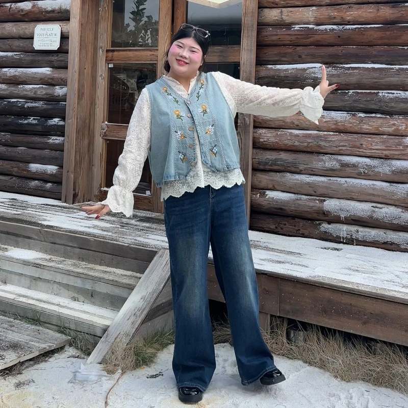 韩嘟集【苹果型神裤】新款牛仔裤女高腰遮肚子百搭女款梨形身材裤子