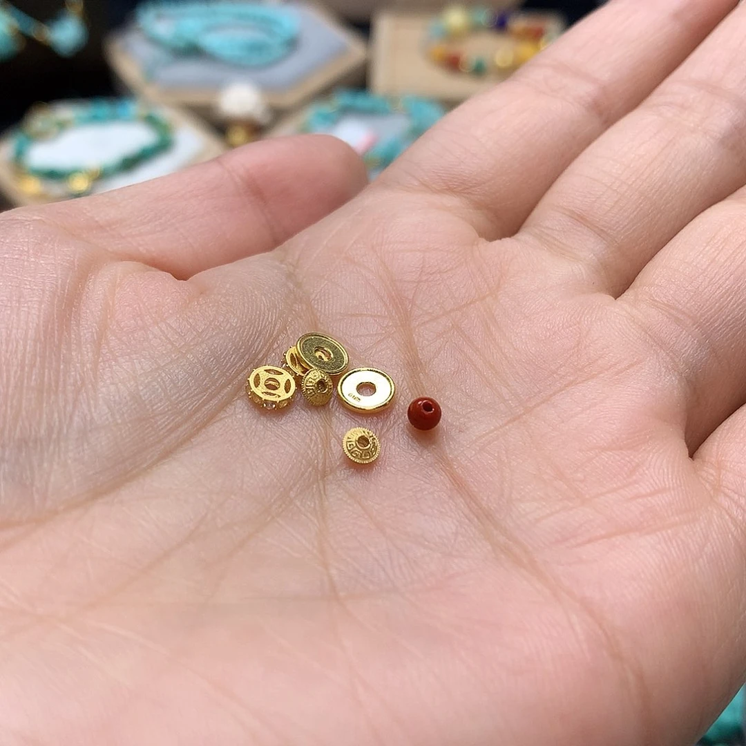 南红玛瑙未镶嵌挂件橙*