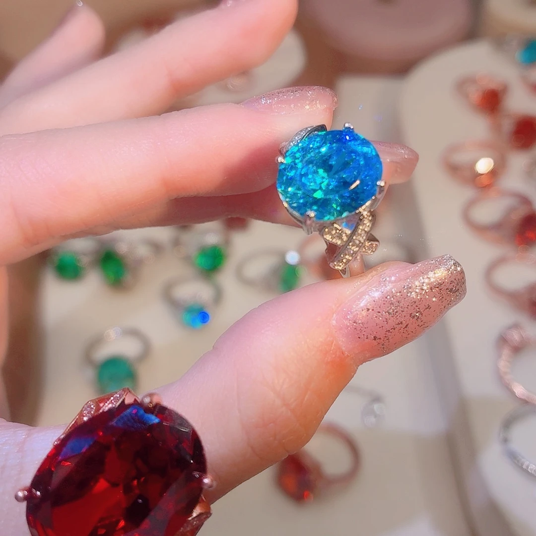 合成立方氧化锆合金如意蓝