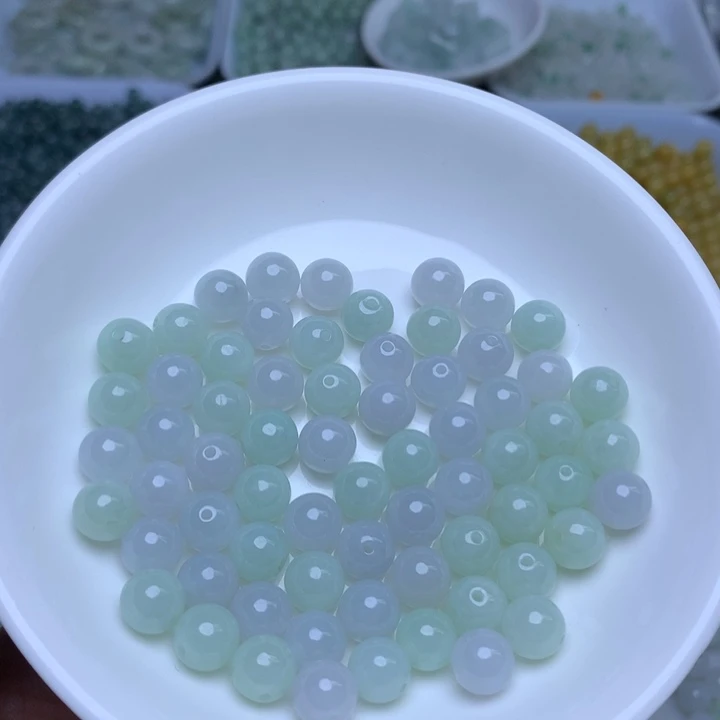 散珠翡翠卡7.6冰绿白10个