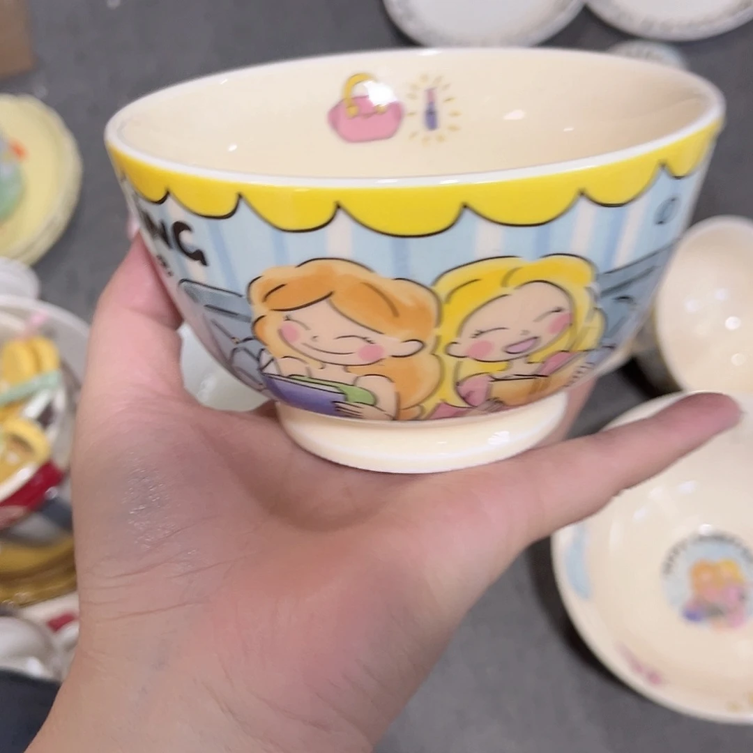 复古姐妹5寸陶瓷餐具