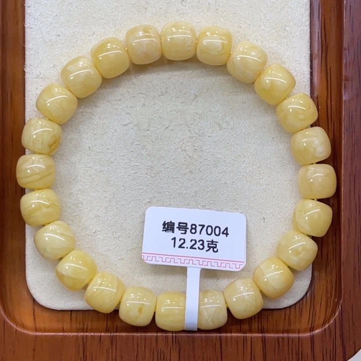 琥珀未镶嵌手链蜜蜡