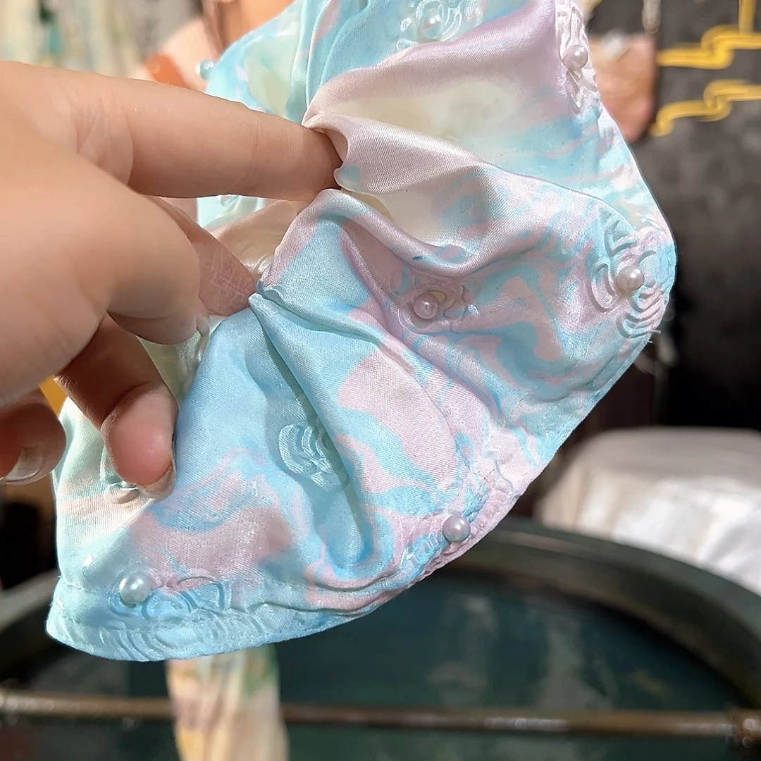 694精品圆饼发圈手作