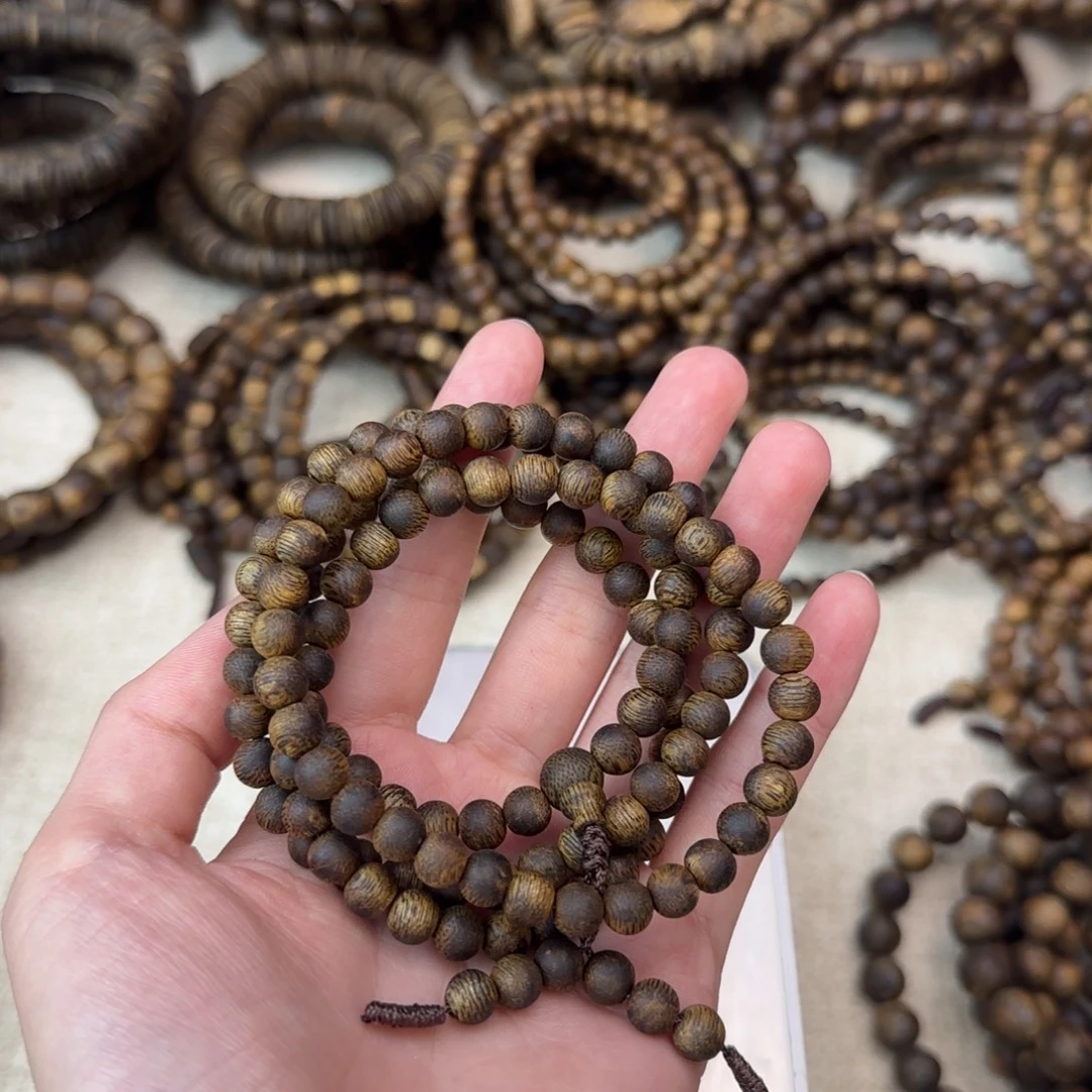 铁***妃沉香碎屑沉香+卡6圆珠多圈