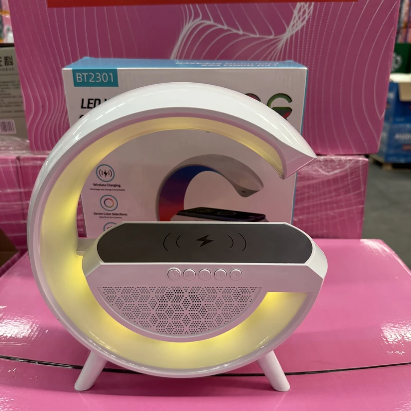 蓝牙音箱无线充电多功能氛围小夜灯卧室生日礼物床头台灯音响1
