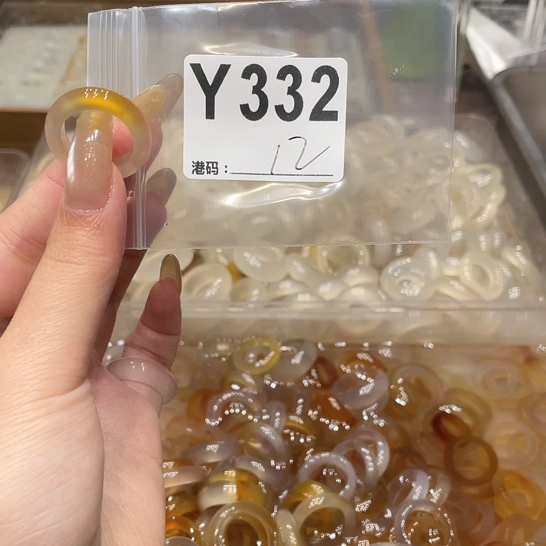 玛瑙/玉髓未镶嵌戒指332