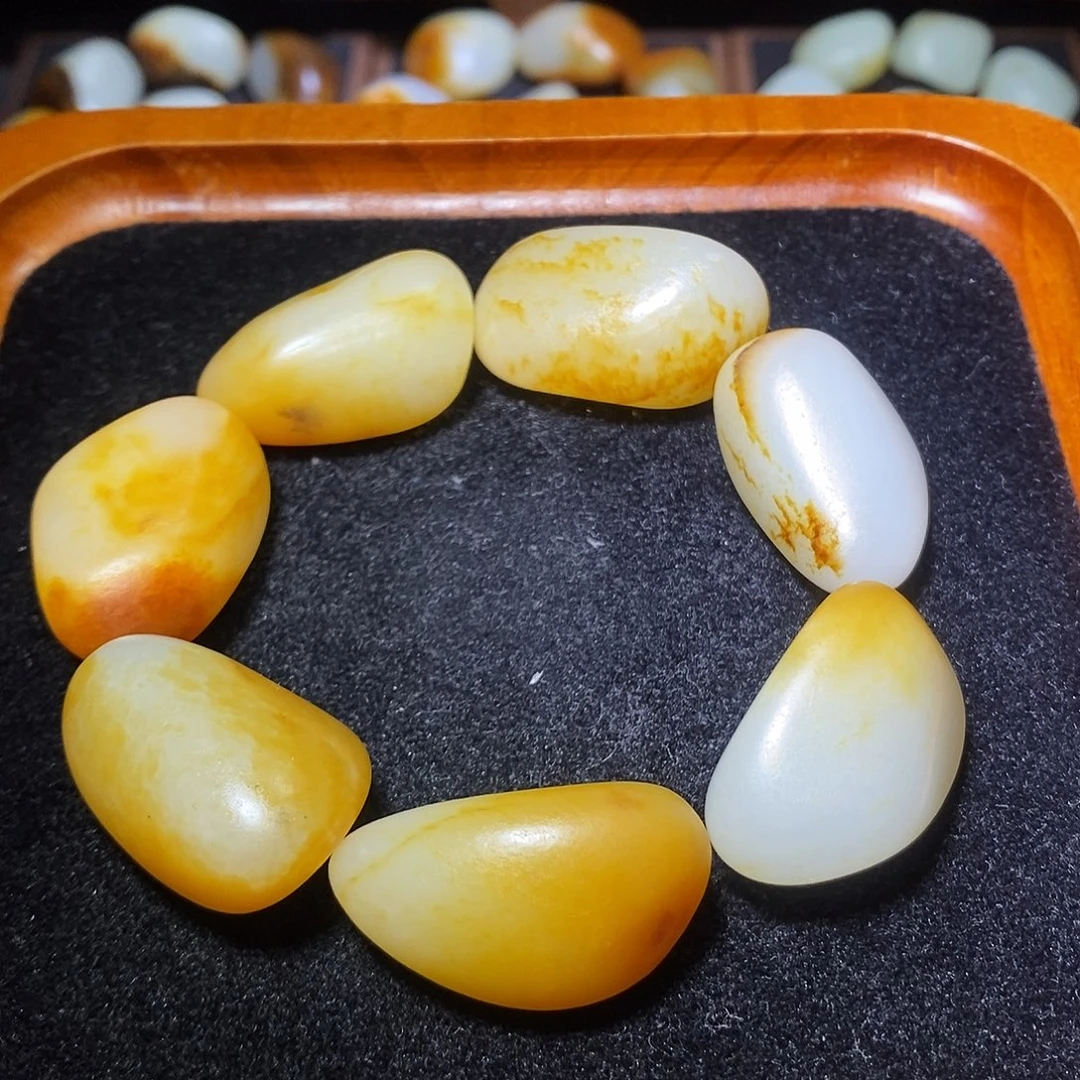 和田玉未镶嵌手链