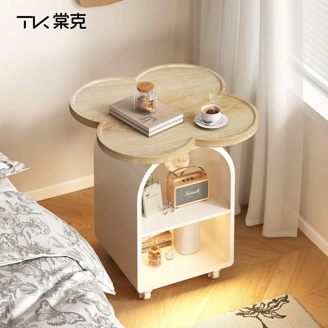 可移动床头柜小型家用卧室创意小推车极简时尚收纳置物架子边几