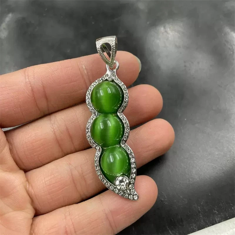 「官方甄选」天然极光猫眼石吊坠=N1-050