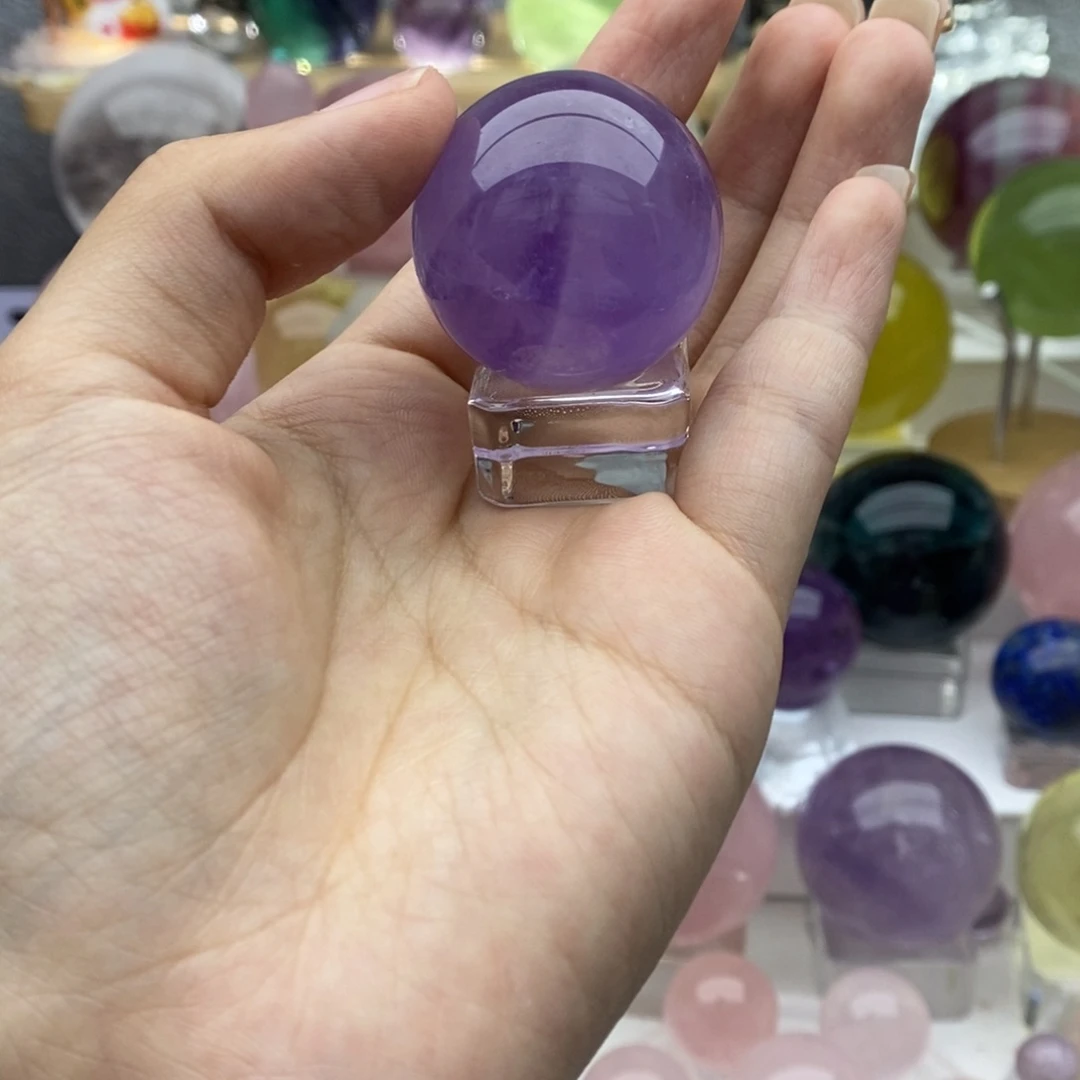 水晶球未镶嵌水晶盖**雄水晶3