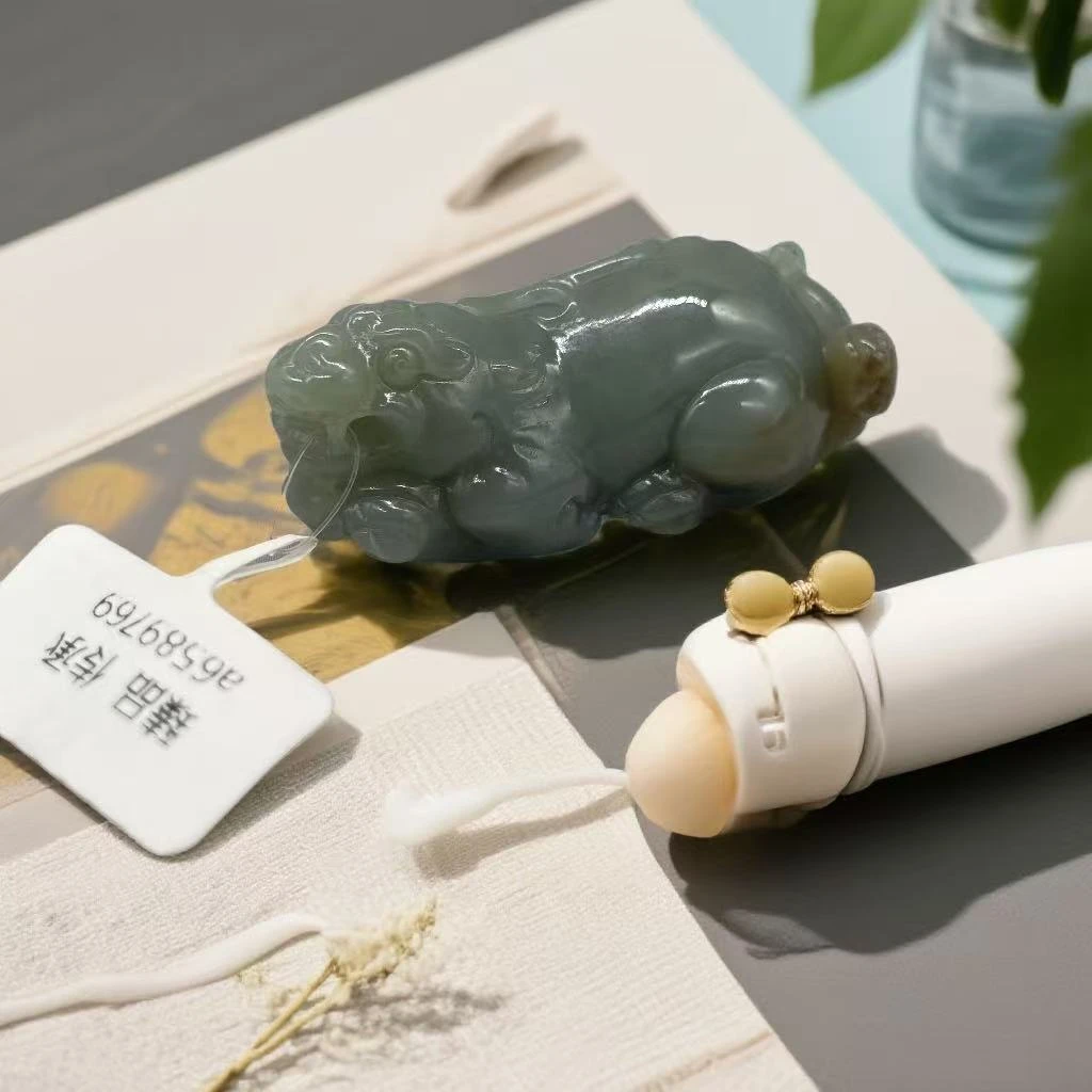 A601 和田玉手把件 LY378214185