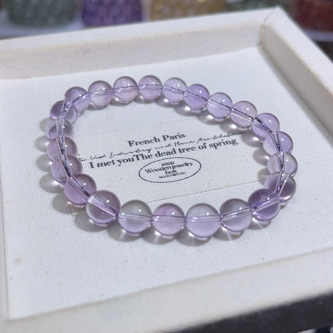 水晶手串未镶嵌I*I天然水晶8+