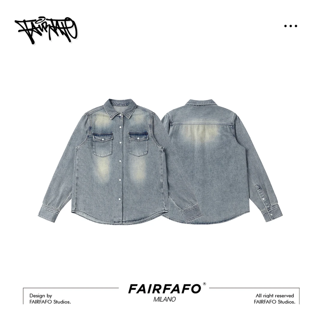 【复古水洗牛仔衬衣】XWCS57303新款舒适薄款百搭通勤日常风衬衫