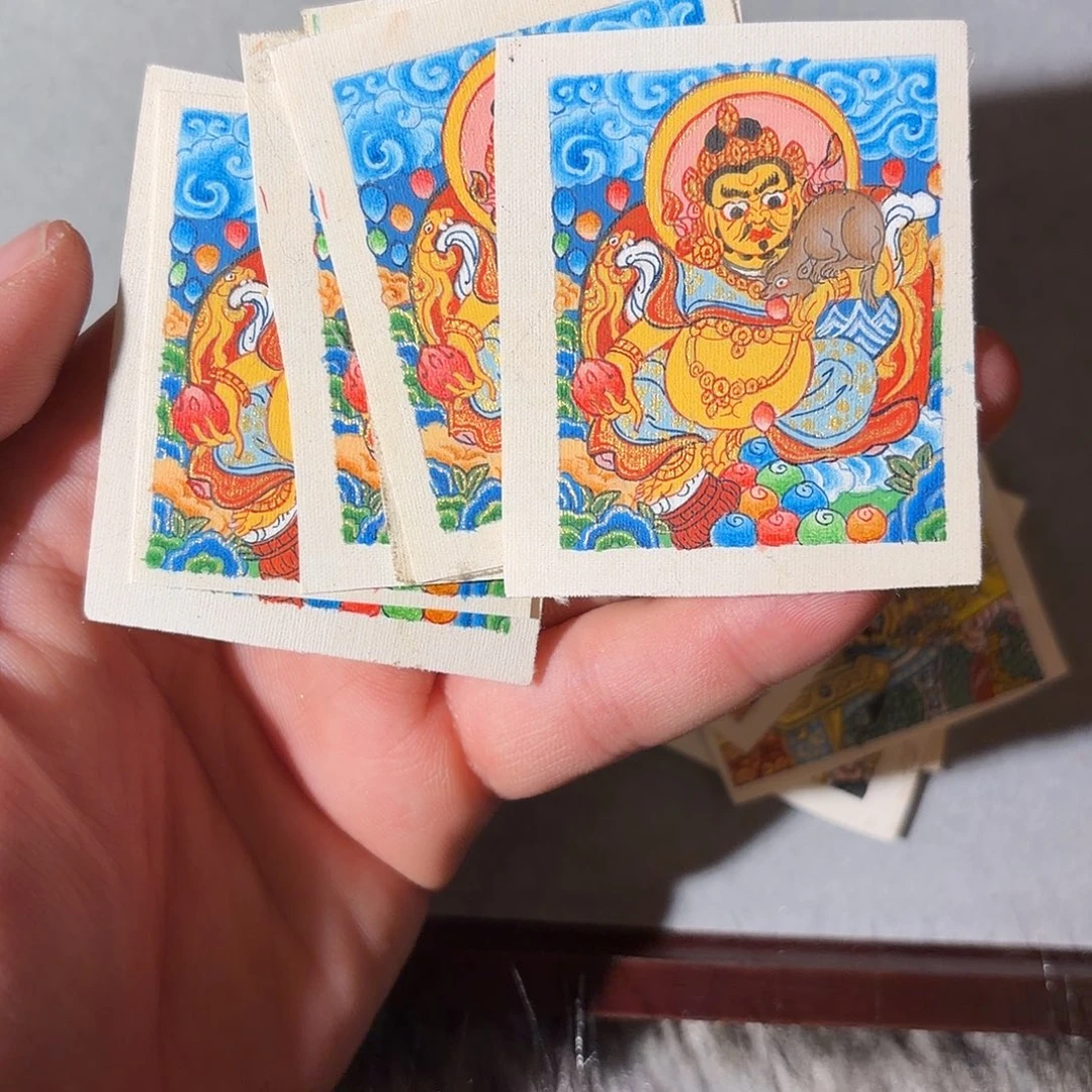 吊坠纯手绘黄财神