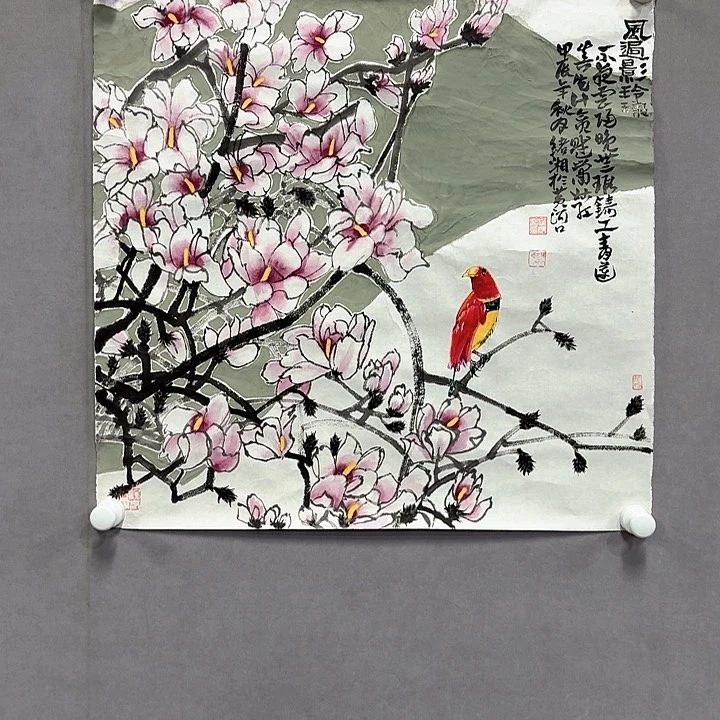 国画亲笔手绘放心去藏