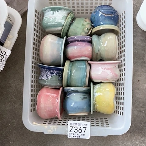 紫砂花盆367微瑕品口径4到5左右