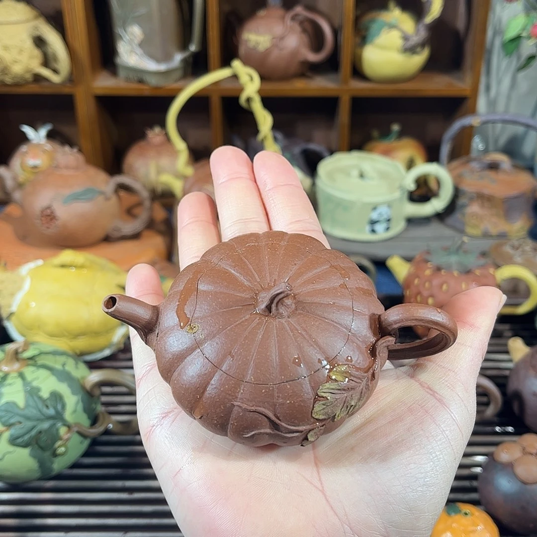 紫砂茶杯迷你南瓜