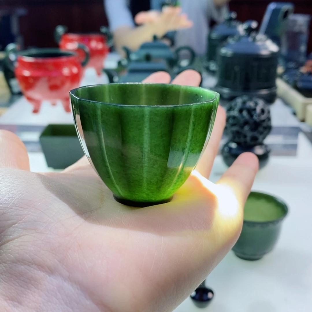 和田玉（青玉）未镶嵌摆件微瑕