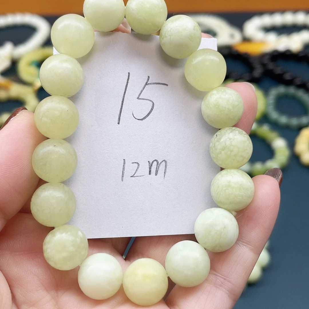 未镶嵌蛇纹石玉手串