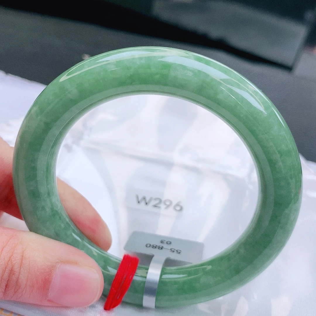 翡翠未镶嵌手镯缅甸天然a货翡翠手镯