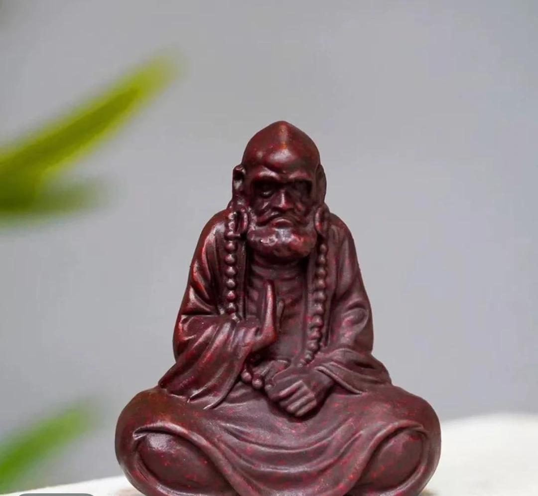 宜兴原矿紫砂茶宠达摩c0543