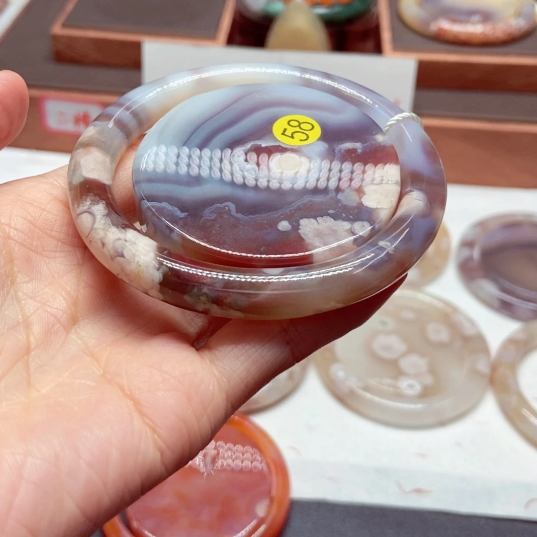 小***双玛瑙/玉髓未镶嵌手镯