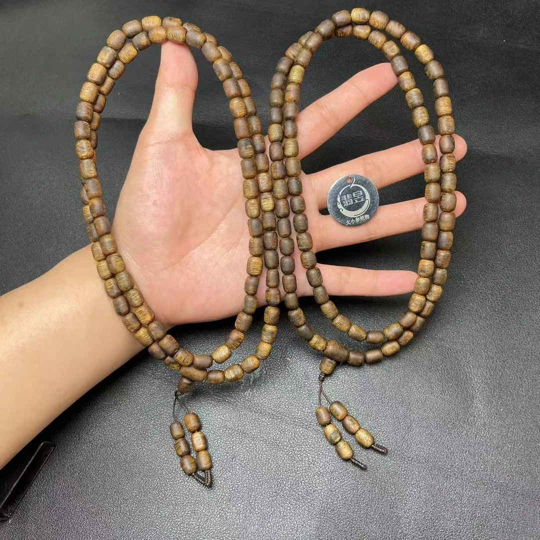 沉香翡昱N10-39915-528-沉香珠链颈饰/约6+/约100颗/多样性发其一