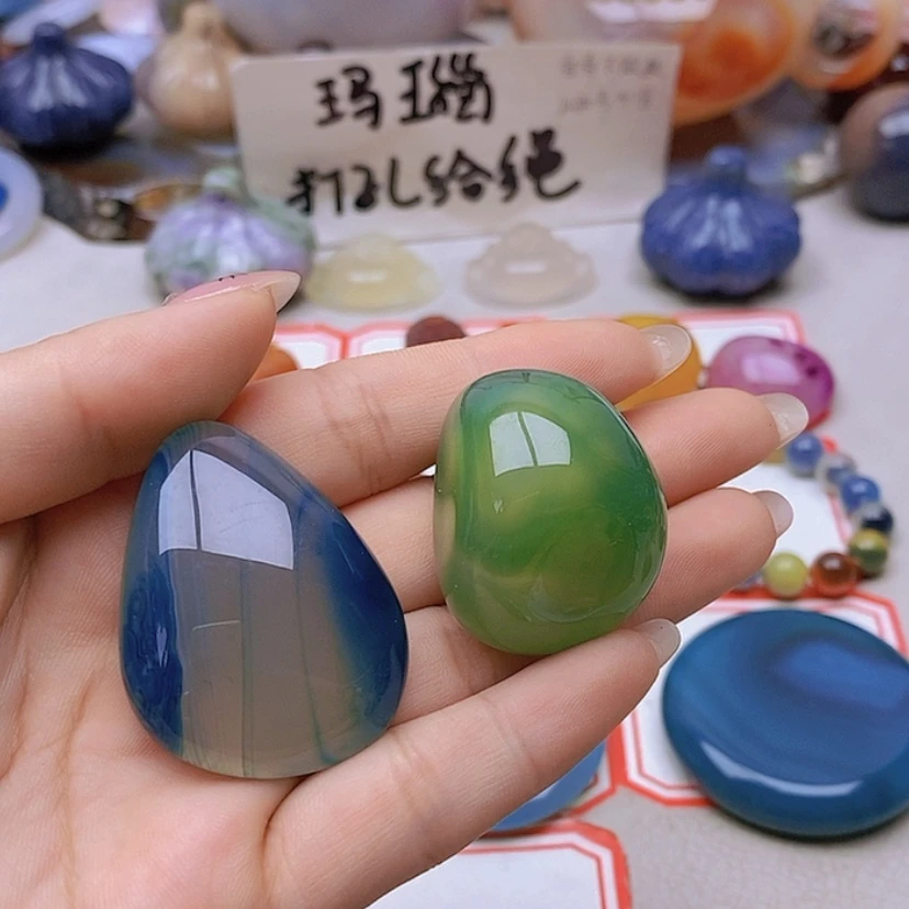 【闪购商品】未镶嵌玛瑙/玉髓珠宝半成品团**奶