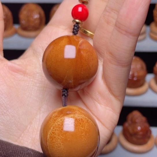 吊坠橄榄核正圆光珠3.1