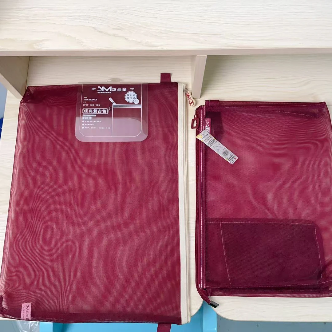 杰纳美尼龙特厚单层A3立体复古文件袋J 1105