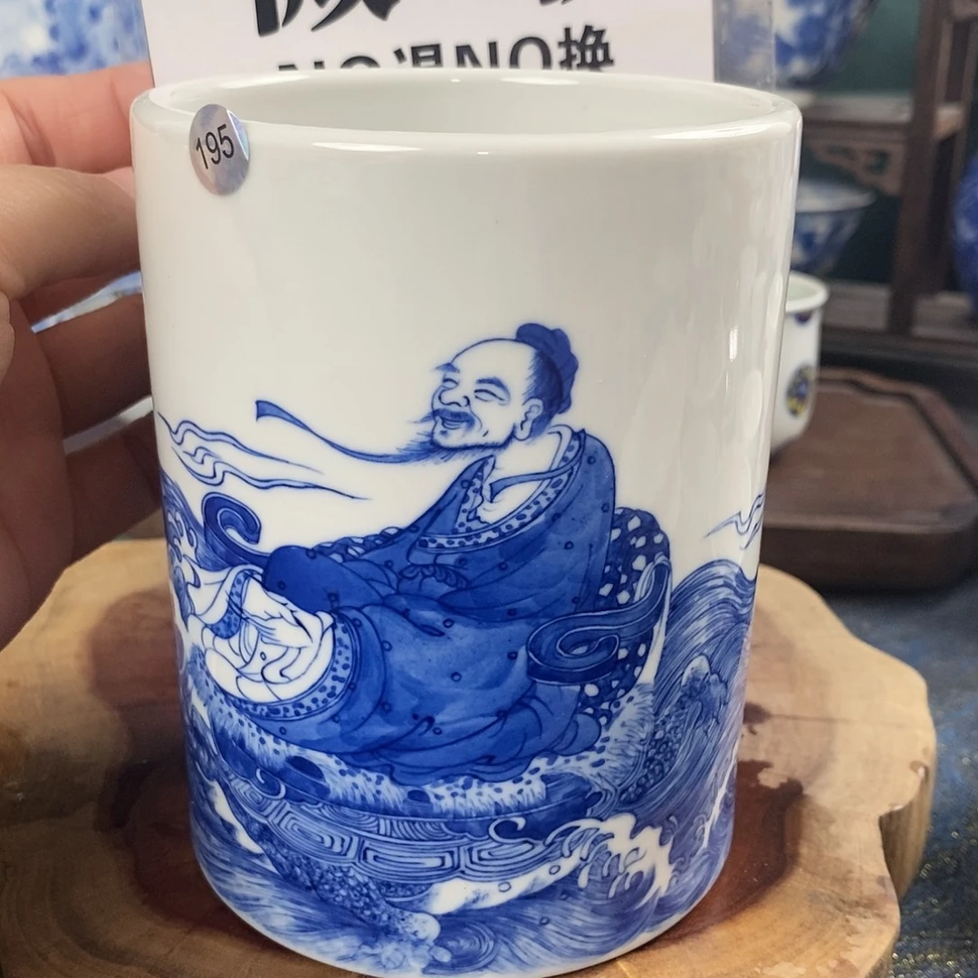 瓷片景德镇手绘青花茶器195