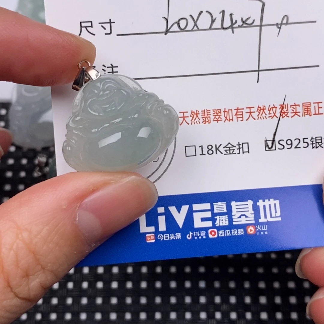 翡翠银S925镶嵌颈饰