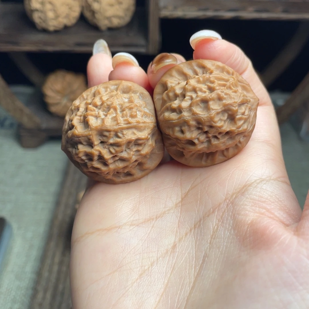 文玩核桃吊坠瓷娃娃34 全品白茬精配毕业红皮