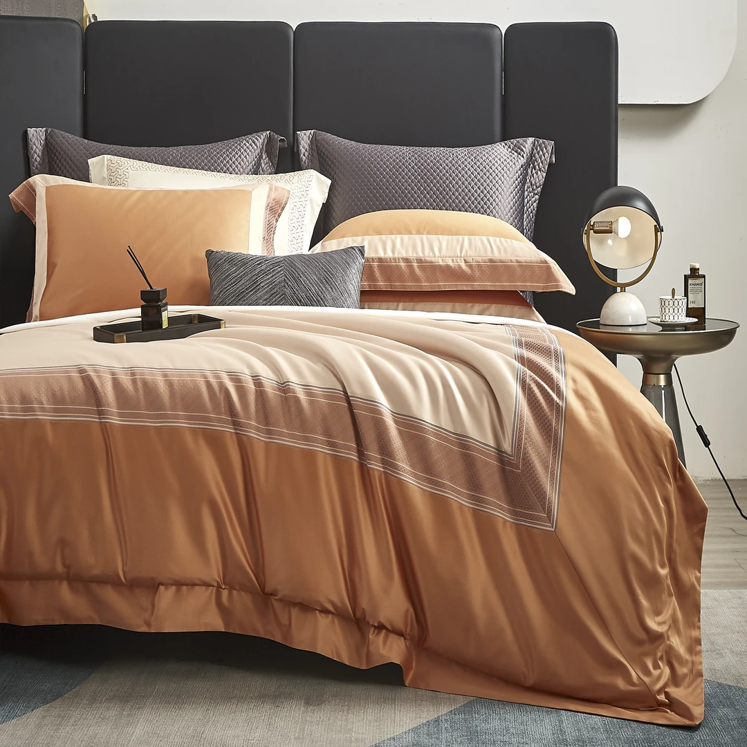 安哥【色织四件套】艾丽斯：金太阳100支匹马棉双股提花轻奢版 XJ-ZD