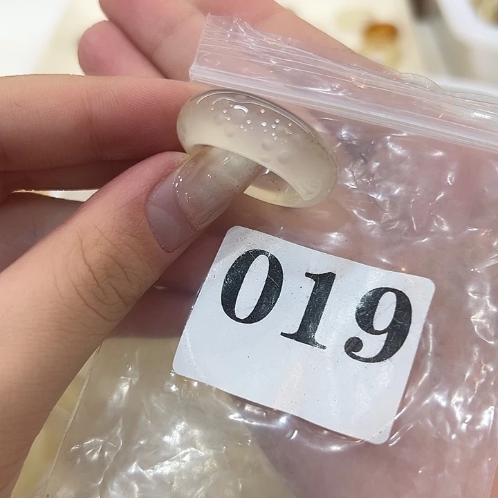 合金戒指玛瑙/玉髓19港21