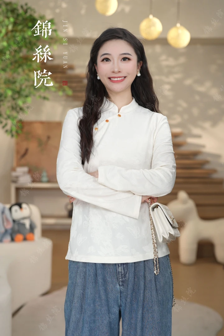 锦丝院【冬季限定】中国风冬季加厚款德绒发热新中式百搭轻奢上衣