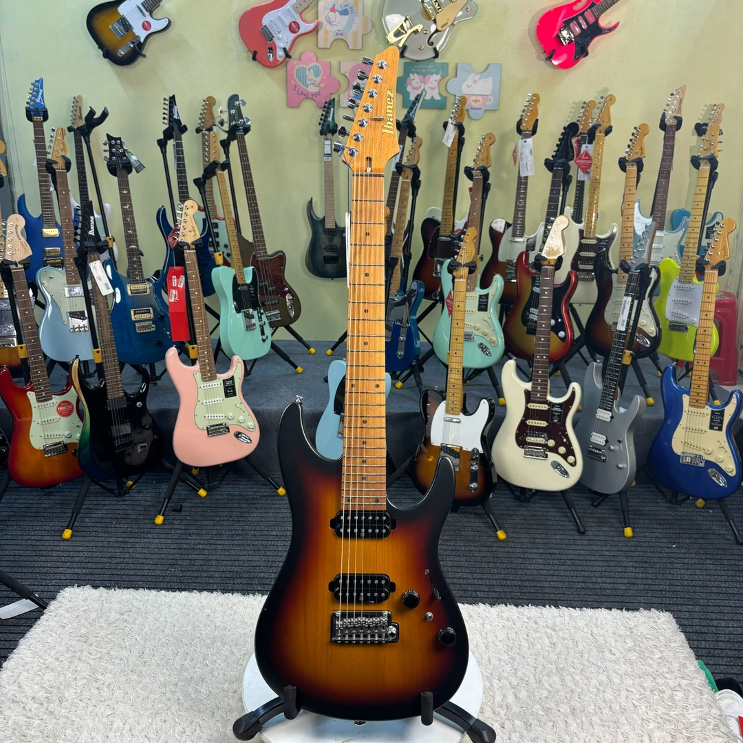 特价微瑕IBANEZ依班娜AZ24027-TFF7弦日落色电吉他小双摇 日产